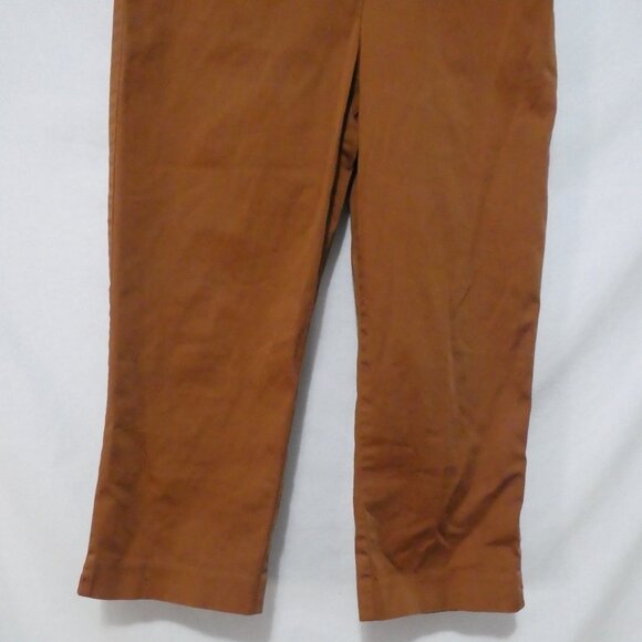 M&S COLLECTION | UK 12 | Stylish Brown Straight Leg Capris - Picture 6 of 16